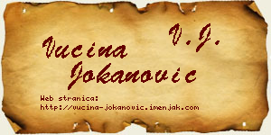 Vucina Jokanović vizit kartica